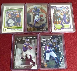 lot 93 image: (5) Justin Jefferson Cards