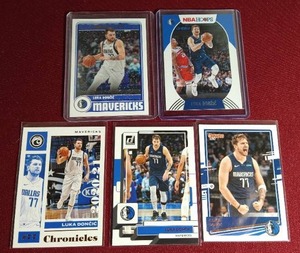 lot 95 image: (5) Luka Doncic Cards