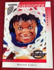 lot 110 image: 1997 Pinnacle WNBA Sheryl Swoopes Rookie Card