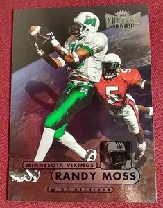 lot 115 image: 1998 Skybox Metal Universe Randy Moss Rookie Card