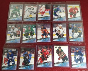 lot 119 image: (15) 2020-21 Upper Deck Young Guns Rookie Cards