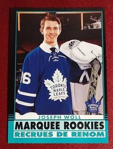 lot 122 image: 2020-21 O-Pee-Chee Joseph Woll Rookie Card (Black) - #d100