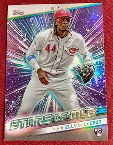 lot 123 image: 2024 Topps Stars of MLB Elly De La Cruz Rookie Card