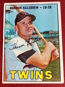 lot 124 image: 1967 Topps Harmon Killebrew Card