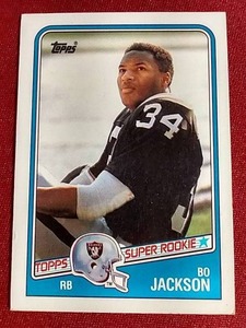 lot 127 image: 1988 Topps Bo Jackson Football Rookie Card