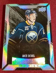 lot 137 image: 2015-16 Upper Deck Black Jack Eichel Rookie Card - #d199