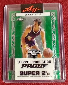 lot 147 image: Leaf Jerry West 1-of-1 Pre-Production Proof
