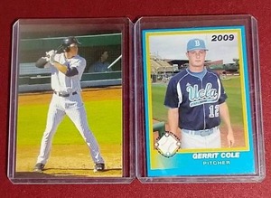lot 150 image: Aaron Judge & Gerrit Cole Minor League Prospect Cards