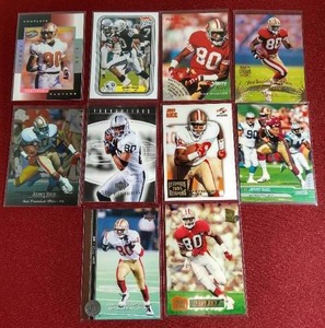 lot 163 image: (10) Jerry Rice Cards