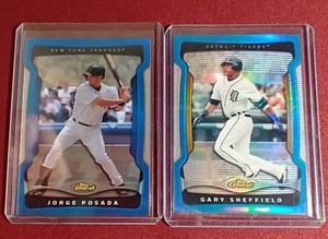lot 178 image: (2) Numbered 2009 Topps Finest Baseball Refractor Cards - Both Stars