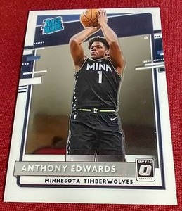 lot 181 image: 2020-21 Optic Anthony Edwards Rated Rookie Card