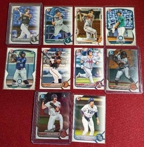 lot 184 image: (10) Bowman Baseball Prospect Cards - Some Top Prospects