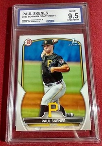 lot 193 image: 2023 Bowman Paul Skenes 1st Bowman Card - CCG 9.5