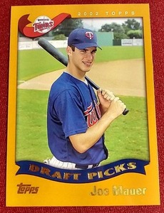 lot 207 image: 2002 Topps Joe Mauer Rookie Card