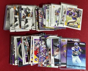 lot 210 image: (50) Adrian Peterson Cards