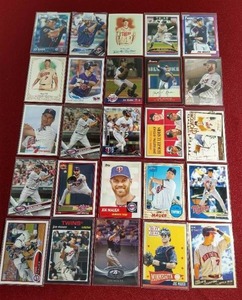 lot 218 image: (25) Joe Mauer Cards