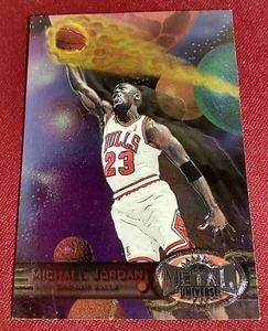 lot 224 image: 1997-98 Metal Universe Michael Jordan Card