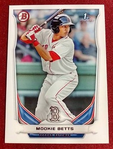 lot 228 image: 2014 Bowman Mookie Betts 1st Bowman Card