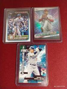 lot 231 image: (3) Shohei Ohtani Cards