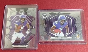 lot 235 image: (2) 2023 Mosaic Jordan Addison Rookie Cards