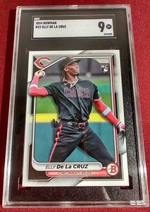 lot 236 image: 2024 Bowman Elly De La Cruz Rookie Card - SGC 9