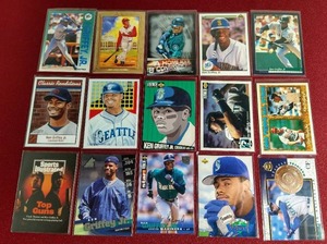 lot 237 image: (15) Ken Griffey Jr Cards
