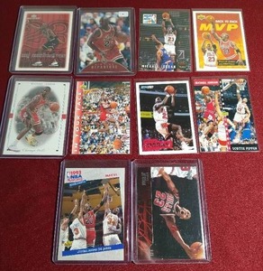 lot 244 image: (10) Michael Jordan Cards