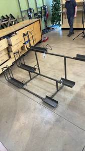 lot 24 image: Three Tier Fat Bike Display or Storage Rack, Modifiable for Mountain Bikes