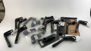 lot 243 image: Collection of Bicycle Stems with Hardware Components