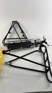 lot 252 image: Bicycle Touring Racks with Yellow Pannier Covers