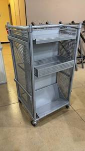 OPTO Retail Display Rolling Gondola Cart