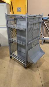 lot 45 image: OPTO Retail Display Rolling Gondola Cart