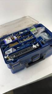 lot 815 image: Assorted Screws and Hardware in Blue Storage Case