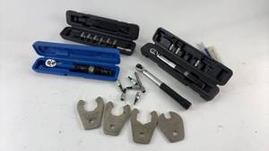 lot 818 image: Set of Micro Torque Wrenches with Attachments and Carry Cases