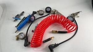 lot 824 image: Set of Bicycle Air Inflators with Gauges and Hoses