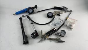 lot 825 image: Set of Bicycle Air Inflators and Pressure Gauges