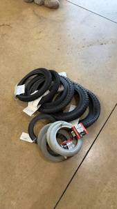 lot 145 image: Set of 10 Bicycle Tires in 12-Inch and 8-Inch Sizes