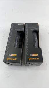 lot 346 image: Continental Gatorskin Black Edition 700x23C Bicycle Tires - Set of 2