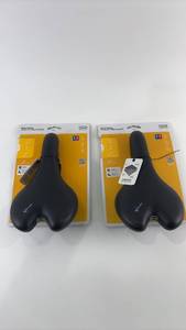 lot 403 image: Pair of Selle Royal Freccia Comfort Cycling Saddles - Black with Strengtex