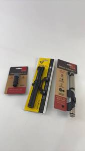 lot 414 image: Blackburn and Topeak Road Mini Bike Pump Set with Tubeless Tire Repair Tool