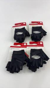 lot 443 image: Lot of 4 Bontrager Vella Womens Twin Gel Cycling Gloves (Size Small)