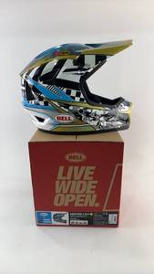 lot 451 image: Bell Sanction 2 DLX MIPS Full-Face Bike Helmet - Matte BlackWhite, Size XL