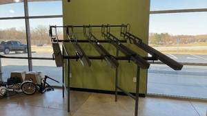 lot 25 image: Commercial Fat Bike Storage Rack - 73 Inch Tall, 115 Inch Wide