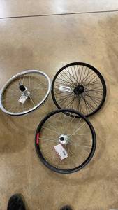 lot 108 image: Set of 3 20 Bicycle Wheels