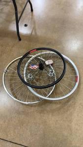 lot 126 image: Lot of Three Bicycle Wheels