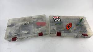 lot 861 image: Assorted Bicycle Frame Parts and Accessories in Storage Cases