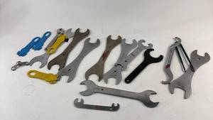 lot 864 image: Collection of Bicycle Headset Wrenches - Assorted Sizes