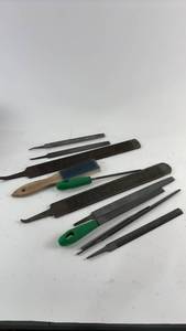 lot 875 image: Set of 10 Assorted Metal Files and Rasp Tools