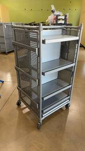 lot 27 image: OPTO Retail Display Gondola Cart on Wheels