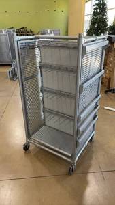 lot 70 image: OPTO Retail Display Gondola Cart with Metal Shelving